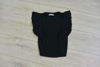 Zara - Zwarte top - M, Kleding | Dames, Tops, Maat 38/40 (M), Ophalen of Verzenden, Zo goed als nieuw, Korte mouw