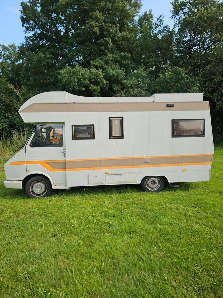 Fiat 242 Camper 1978 - Belastingvrij! Geen APK!!, Caravans en Kamperen, Campers, Particulier, tot en met 4, Alkoof, Fiat, Fiat