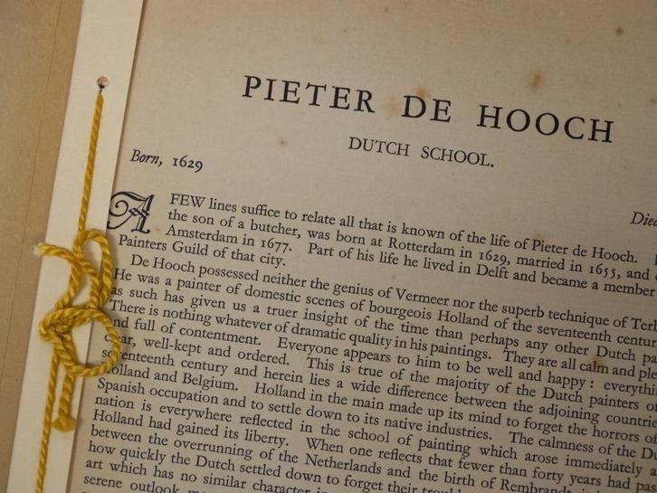 Pieter de Hooch Dutch school Masters in colour oud boekje, Antiek en Kunst, Antiek | Boeken en Bijbels, Ophalen of Verzenden