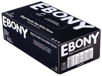 EBONY - Zwarte nitril handschoenen - Extra dik - Maat L beschikbaar voor biedingen