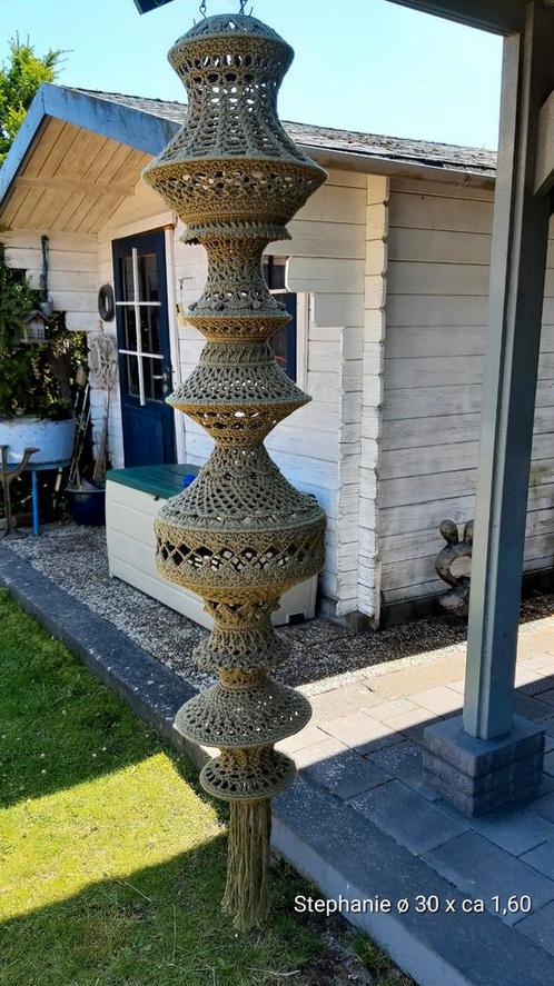 Gehaakte kroonluchter fuiklamp visnetlamp, Hobby en Vrije tijd, Breien en Haken, Nieuw, Haken, Ophalen of Verzenden