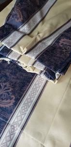 klassiek elegant stijlvol gordijn 158 x 110 blauw beige stre, Huis en Inrichting, Stoffering | Gordijnen en Lamellen, 100 tot 150 cm