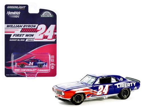 1969 Chevrolet Camaro van Greenlight 1/64 William Byron, Hobby en Vrije tijd, Modelauto's | Overige schalen, Nieuw, Auto, Ophalen of Verzenden
