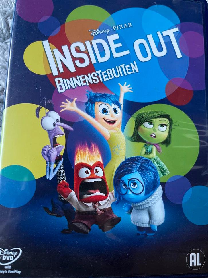 Inside Out (Binnenstebuiten) DVD - Nieuwstaat!, Cd's en Dvd's, Dvd's | Kinderen en Jeugd, Zo goed als nieuw, Film, Komedie, Alle leeftijden