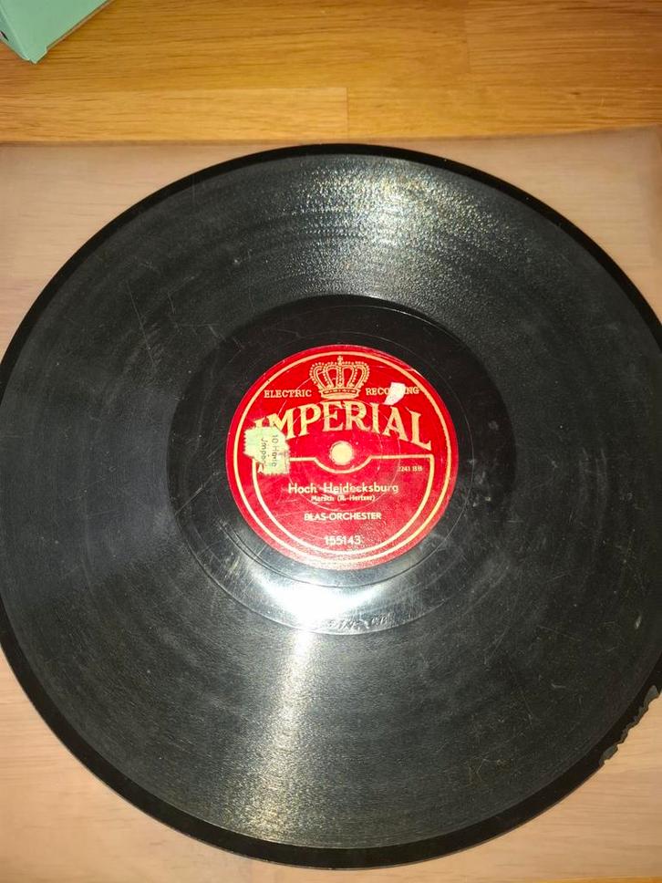 Bakelieten Plaat WOII - Duitse Marsmuziek - 78 toeren, Cd's en Dvd's, Vinyl | Overige Vinyl, Ophalen of Verzenden