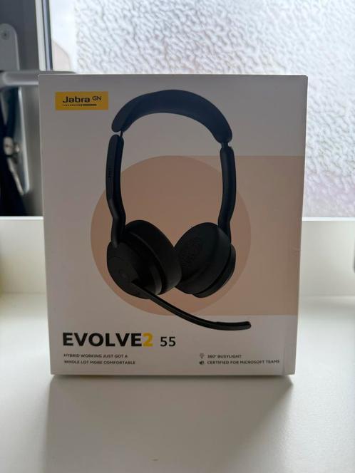 Jabra Evolve2 55 - Zo goed als nieuw!, Audio, Tv en Foto, Koptelefoons, Zo goed als nieuw, Over oor (circumaural), Overige merken