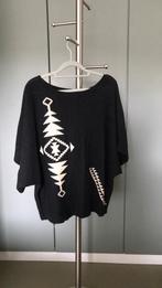 Lauren by Ralph Lauren trui zwart met print katoen maat L/XL, Kleding | Dames, Truien en Vesten, Verzenden, Zo goed als nieuw