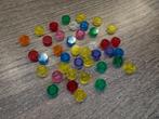 40 lego 1x1 tegels rond in transparante kleuren, voor 0,80, Ophalen of Verzenden, Zo goed als nieuw, Losse stenen, Lego
