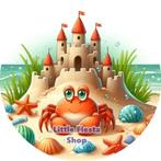 LF3474 icing frosting krab zandkasteel 20cm eetbare taart tp, Hobby en Vrije tijd, Ophalen of Verzenden, Nieuw, Taarten, Versiering