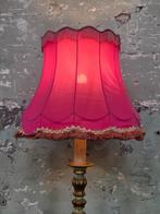 Grote roze lampenkap met franjes, Ophalen, Gebruikt, Overige kleuren, 25 tot 50 cm