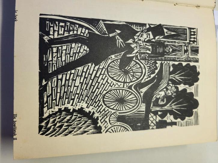 Johan Dijkstra - 3 Houtsneden De Ploeg, Antiek en Kunst, Kunst | Etsen en Gravures, Ophalen of Verzenden