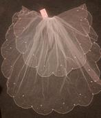 Prachtige nieuwe ivoren bruidssluier met glitters, Ophalen of Verzenden, Nieuw, Beige, Accessoires