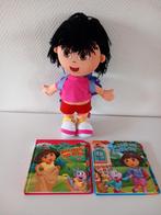 Dora Pop met rugzak en 2 Dora Boekjes, Ophalen of Verzenden, Zo goed als nieuw
