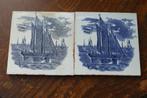 Tegeltjes zeilschip, Antiek en Kunst, Antiek | Wandborden en Tegels, Ophalen of Verzenden