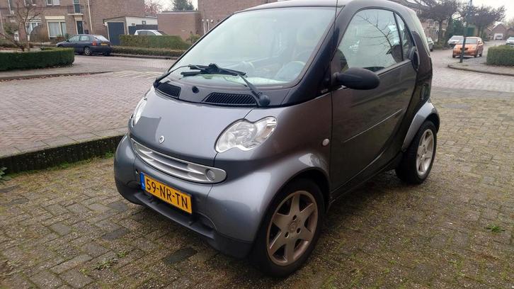 Smart 0.7 City Coupe Pulse 45KW 2004 Zwart panoramadak, Auto's, Smart, ForTwo, Benzine, B, Hatchback, Automaat, Origineel Nederlands