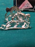 servethouder verzilverd vintage met bloemen, Huis en Inrichting, Ophalen of Verzenden, 'T Olde Gre-j, Info@toldegrej.nl, Endepoelstraat 20f Didam