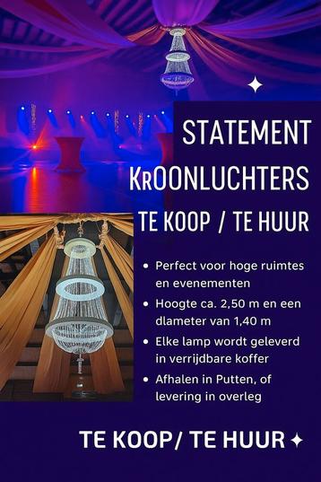 Zelfgemaakte Kroonluchters voor Evenementen beschikbaar voor biedingen