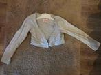 Grijze bolero in maat 128, Ophalen, Zo goed als nieuw, Meisje, Trui of Vest