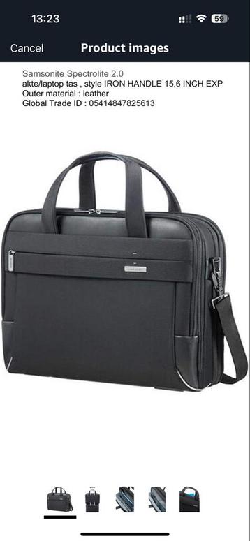 Samsonite Spectrolite 2.0 Laptoptas Leer beschikbaar voor biedingen
