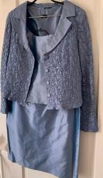 MOQ zijde gelegenheidskostuum maat: 46/48, Ophalen of Verzenden, Zo goed als nieuw, Maat 46/48 (XL) of groter, Paars