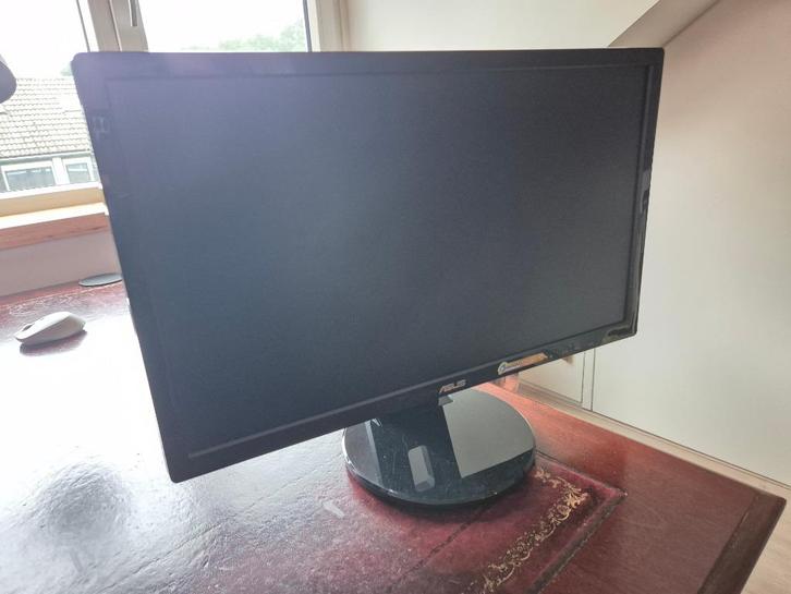 Net & compleet Asus 22" LCD Monitor VE228D zwart + kabels, Computers en Software, Monitoren, Gebruikt, 61 t/m 100 Hz, VGA, Gaming