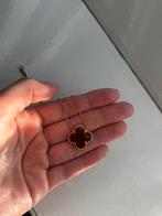 Luxe 18k gouden ketting met rode karneool - Van Cleef stijl, Sieraden, Tassen en Uiterlijk, Kettingen, Verzenden, Zo goed als nieuw
