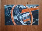 Alfa Romeo 1750 GT Veloce folder, Ophalen of Verzenden, Zo goed als nieuw, Alfa Romeo