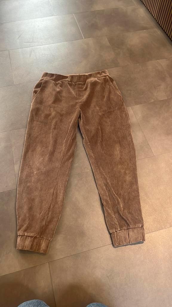 Polo Garage corduroy joggingbroek – beige – maat L, Kleding | Dames, Broeken en Pantalons, Ophalen of Verzenden