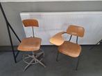 3 x vintage industriële stoel Friso Kramer Rietveld, Huis en Inrichting, Stoelen, Ophalen of Verzenden, Gebruikt, Drie