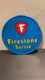 Emaille bord Firestone Zwitserland., Reclamebord, Ophalen of Verzenden, Zo goed als nieuw