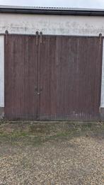 Houten schuifdeur, Doe-het-zelf en Verbouw, Ophalen, Gebruikt, 215 cm of meer, Buitendeur