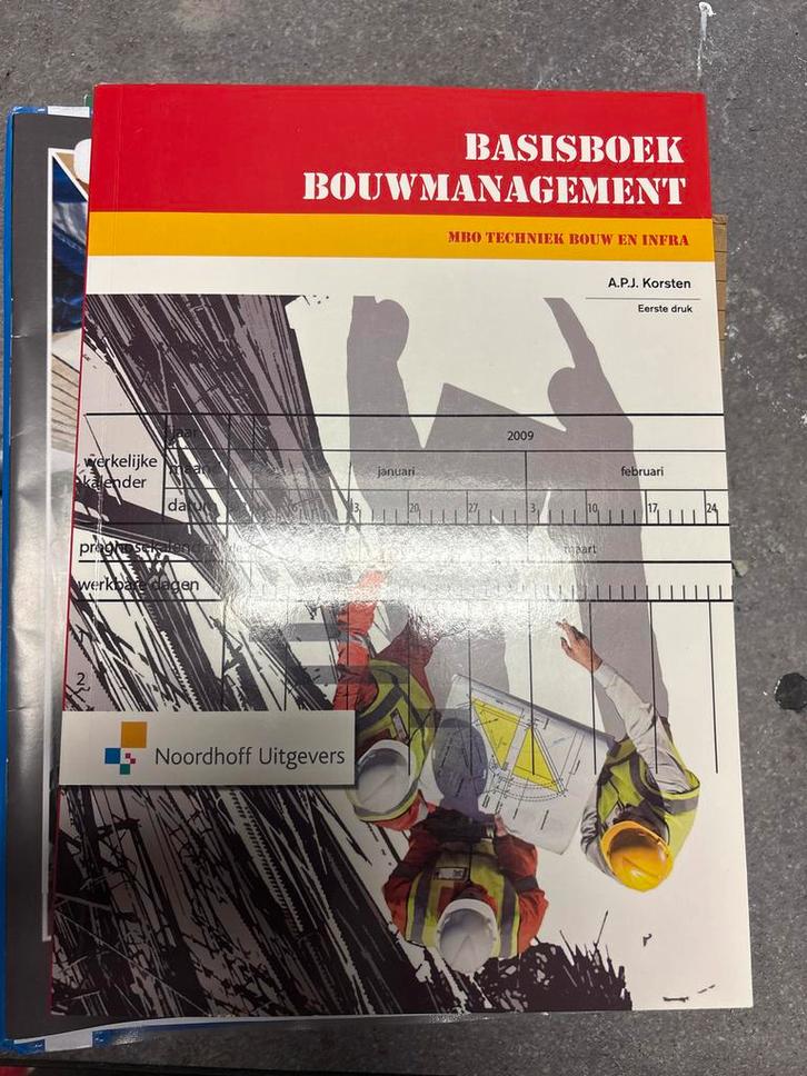 Basisboek Bouwmanagement - MBO Techniek, Boeken, Studieboeken en Cursussen, Gelezen, MBO, Beta, Ophalen of Verzenden