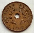1/2 Penny 1944 Zuid Rhodesie WO2 Munt Afrika Engeland WW2, Verzamelen, Militaria | Tweede Wereldoorlog, Ophalen of Verzenden