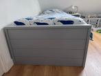 Gratis af te halen Stoer Jongensbed - Grijs Hout 90x200, Huis en Inrichting, Ophalen, Gebruikt, 90 cm, Eenpersoons