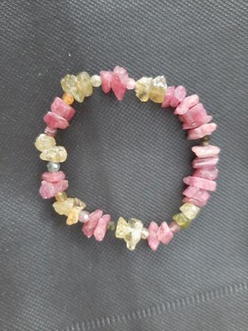 NIEUW!Bijzondere Beryl&Toermalijn armband/Prachtige kleuren beschikbaar voor biedingen