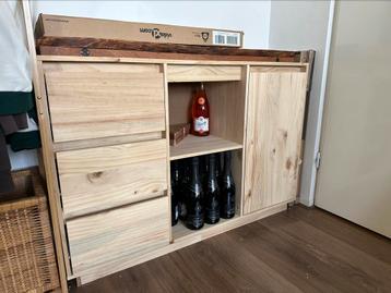 Dressoir ladekast hout 110cm