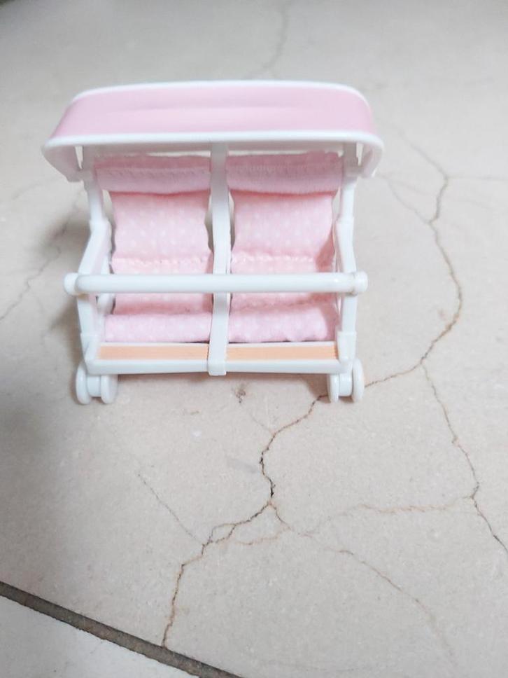 Sylvanian Families 'dubbele kinderwagen', Verzamelen, Poppenhuizen en Toebehoren, Zo goed als nieuw, Poppenhuis, Ophalen of Verzenden