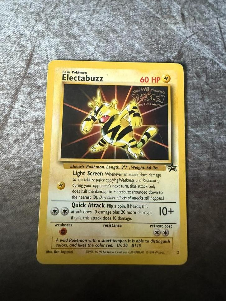 Electabuzz Pokémon kaart, Hobby en Vrije tijd, Verzamelkaartspellen | Pokémon, Zo goed als nieuw, Losse kaart, Ophalen of Verzenden