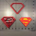 nieuw 3d uitsteker logo Superman, Batman en Spiderman 5 cm, Ophalen of Verzenden, Nieuw, Taarten of Cupcakes, Versiering