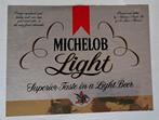 Michelob Light Sticker groot, Ophalen of Verzenden, Zo goed als nieuw, Reclamebord, Plaat of Schild, Overige merken