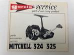 Garcia service boekje van Mitchell 324 325 molen 544, Gebruikt, Ophalen of Verzenden, Molen