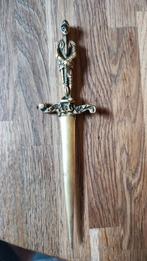 Antieke bronzen briefopener, Ophalen of Verzenden, Brons