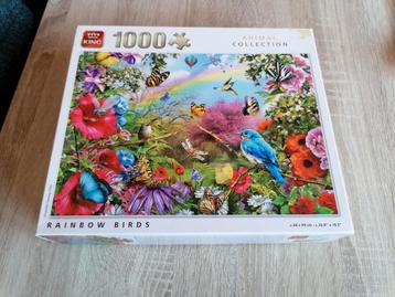 King puzzel 1000 stukjes rainbow birds beschikbaar voor biedingen