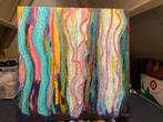 Abstract Schilderij - Kleurrijk Kunstwerk, Ophalen of Verzenden