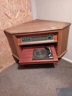 Jaren 60 radiomeubel met platenspeler philps., Ophalen of Verzenden