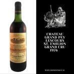 Chateau Grand Pey Lescours | St. Emilion Grand Cru 1976, Frankrijk, Nieuw, Ophalen of Verzenden, Rode wijn