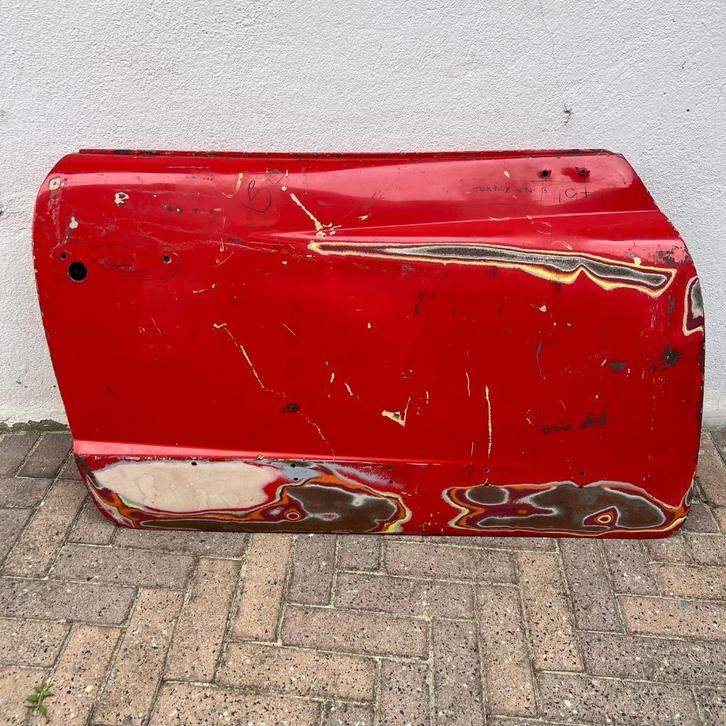 VW Karmann Ghia T14 Deur 64-66 effen rood, Auto diversen, Auto-accessoires, Gebruikt, Ophalen of Verzenden