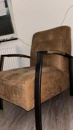 Bruine Fauteuil, Ophalen of Verzenden, Gebruikt, 75 tot 100 cm