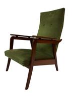 Vintage Fauteuil Set Van Twee Teakhouten Fauteuils Jaren 60, Hout, Gebruikt, Vintage, 75 tot 100 cm