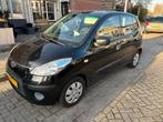 Hyundai i10 1.1 I 5DR 2010 Zwart NIEUWE APK tot 11-26, Voorwielaandrijving, 4 cilinders, 400 kg, Leder en Stof